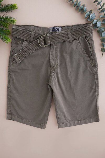 Fulla Moda Dečije kapri pantalone sa pojasom i džepovima