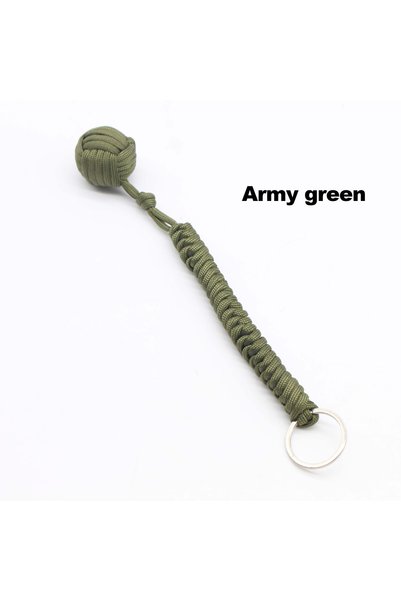 Choice Army green Outdoor Security Protection Black Monkey Fist Steel Ball fo...