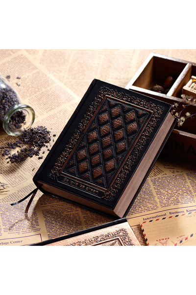 Choice A5 17.5x13x3.6cm Black Gold A5 Vintage Notebooks 176 Sheets/Book Thick...