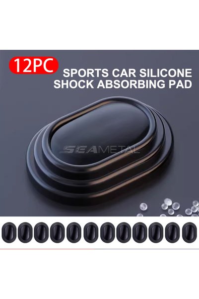 Choice no logo SEAMETAL 12Pcs Upgraded Car Door Gap Cushion Hood Bumper Shock...