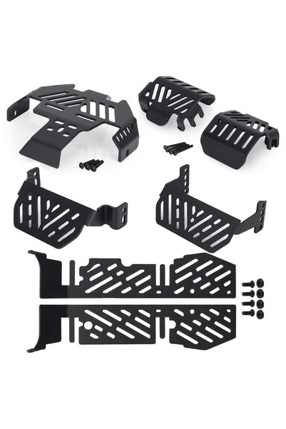 Choice 7 Pcs Guard 7PCS Metal Skid Plate Set for Traxxas TRX-4 RC Car Underbo...
