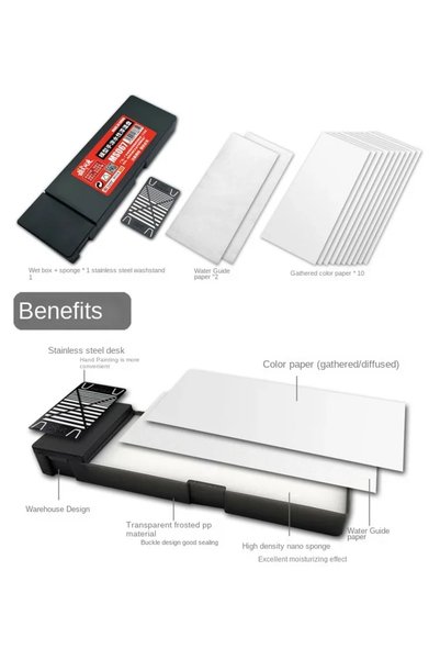 Choice 1 Water-based Paint Set Hand-painting Wet Palette Coloring Tool Pigmen...
