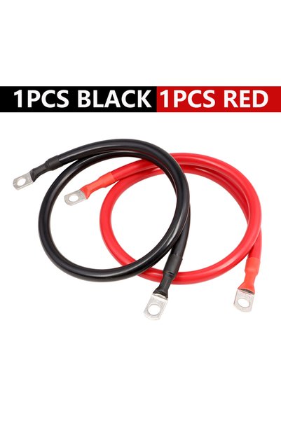 Choice9 40CM 6AWG 1Set Red Black Battery Inverter Cable Set 8/ 6/4AWG with Te...