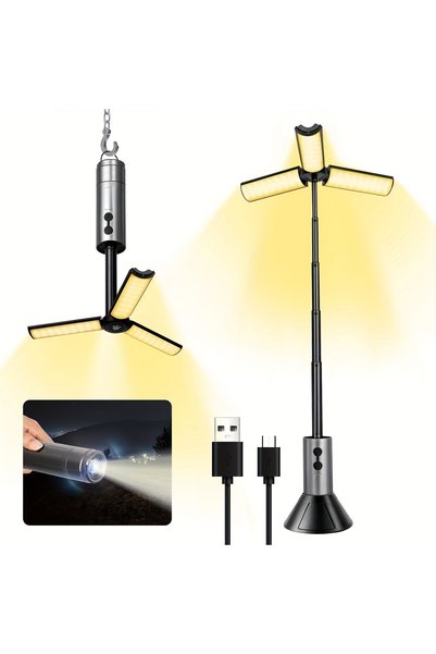 Choice1 small 3000mah Folding Camping Light Portable Telescopic Lanterns USB ...