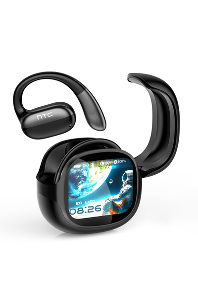 Choice1 Black Bluetooth Headset AI Real-Time Translator Non In Ear Comfortabl...
