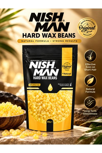 NISHMAN Hair Removal Beans Wax Easy One Natural 500g