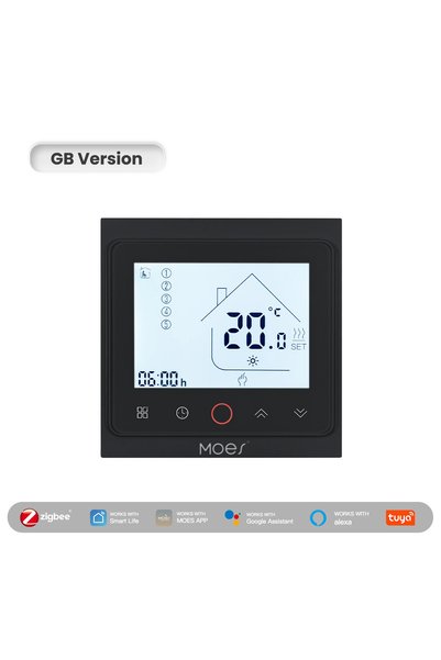 Choice MOES GB Black MOES Tuya ZigBee Smart Thermostat Room Temperature Contr...