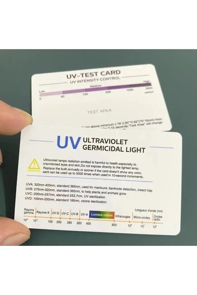 Choice 10PCS Durable UV test card - No battery required, suitable for outdoor...