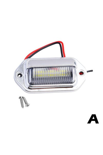 Choice1 1pc silver 1/2pc 6 LED Car License Number Plate Light For SUV Truck T...