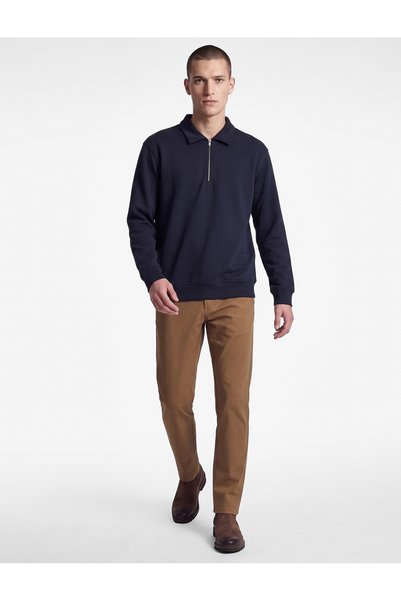 Koton Regular Fit Long Sleeve Half Zip Sweatshirt
