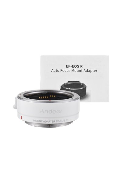 Choice WHITE Andoer EF-EOS R Auto Focus Camera Lens Adapter Ring IS Image for...