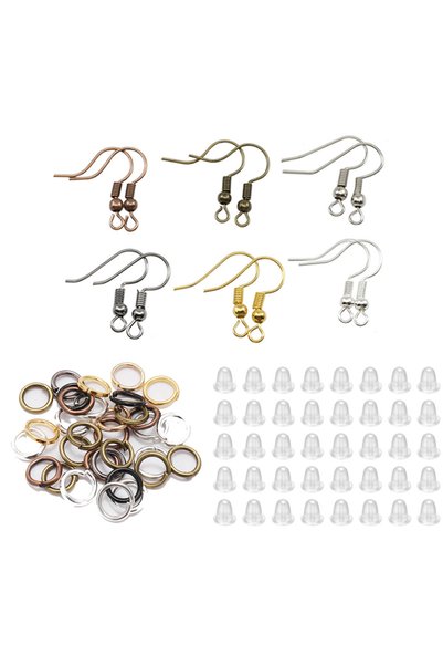 Choice Mixed Color 300pcs Hypoallergenic Earring Hook Kit Mix-color Ear Wires...