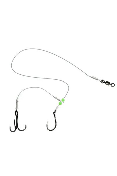 Choice yinseshuanggou Live Bait Double-Hook Fishing Rig with Stainless Steel ...