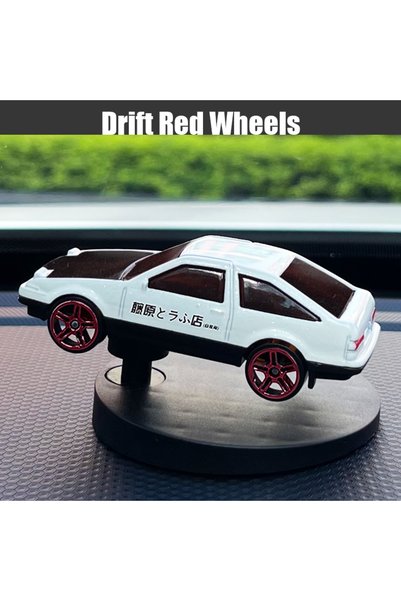 Choice Drift Red Wheels Fishtailing Drifting Car ornament dashboard wagging s...