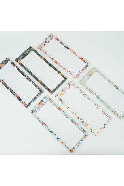 Choice WHITE 6-Pack Magnetic Grocery List for Fridge Memo Notepad for Shoppin...