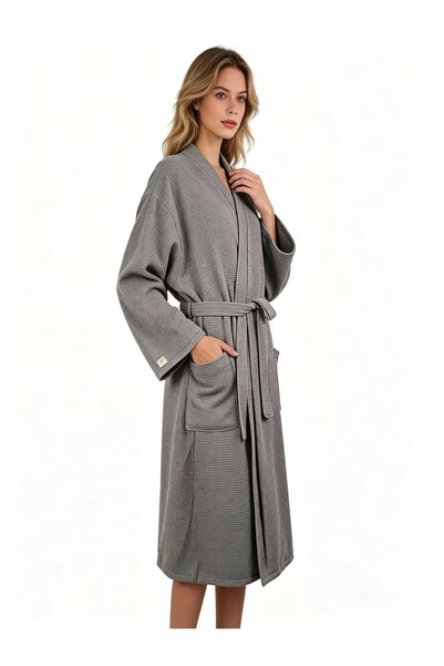 Generic Waffle Bathrobe,Unisex Adult Robes,Long Robe Sleepwear Loungewear for...