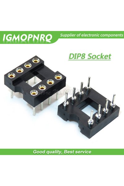 Choice 20 قطعة/مجموعة مقبس دائري DIP-8 ذو 8 دبابيس، مقبس دائري IC من نوع DIP،...