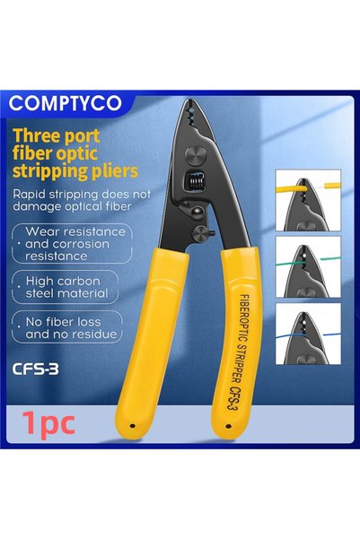Choice 1pc CFS-3 CFS-3 Three-port Fiber Optical Stripper Pliers Wire Stripper...