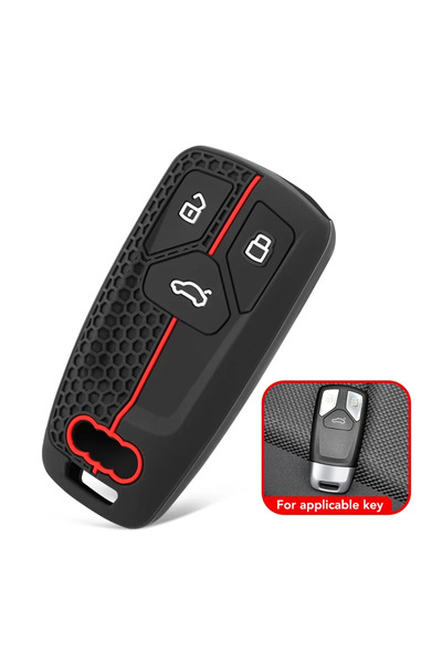 Choice Silicone Keychain For Car Keys Case Holder Key Cover For Audi Q5 Q7 TT...