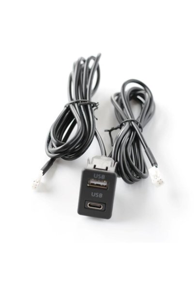 Choice 1pcs Car Dash Mount USB+TYPE-C Port Panel Interface Extension 145cm Ca...