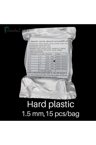 Choice12 Hard Plastic 1.5mm 0.8/1.0/1.5/2.0/2.5/3.0mm Dental Lab Orthodontic ...