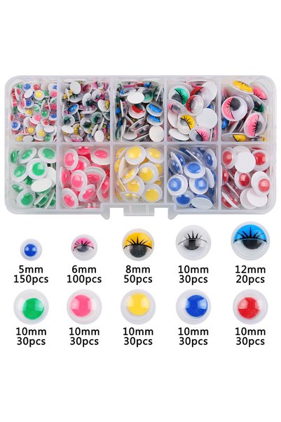 Choice5 S4 Colorful Plastic Movable Self-Adhesive Eyes For Children DIY Craft...