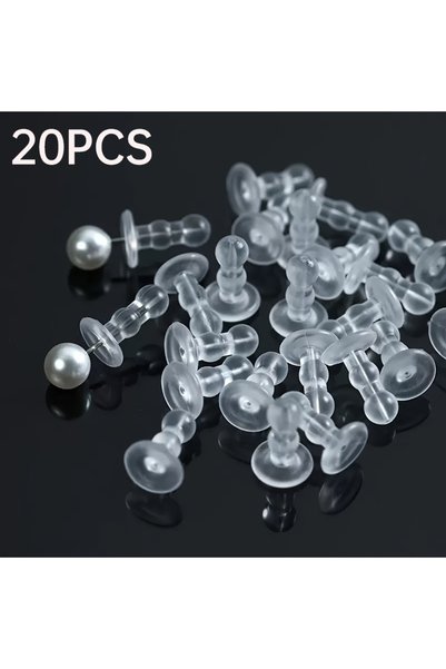 Choice 20PCS Silicone Ear Pad-anti-piercing Earring, Full Coverage Earplug Sa...