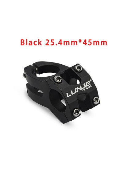 Choice 25.4mm-black LUNJE MTB Stem 25.4/31.8x45 High-strength Short Handlebar...