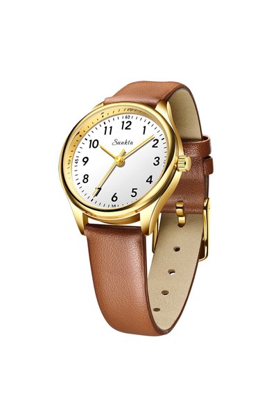 Choice8 LIGE brown gold white LIGE Simple Women Fashion Black And White Desig...