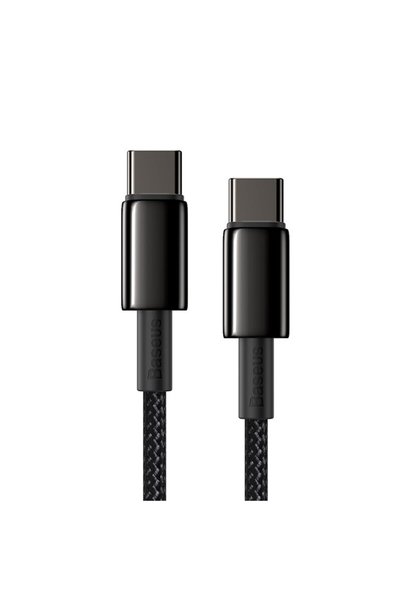 Baseus 1m Black 100W Type C Cable For iPhone 15 USB C PD Fast Charging Charge...