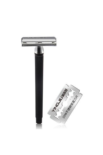 Choice black 1 Razor Handle + 1 Blade Men Shaving Classic Manual Shaver Doubl...