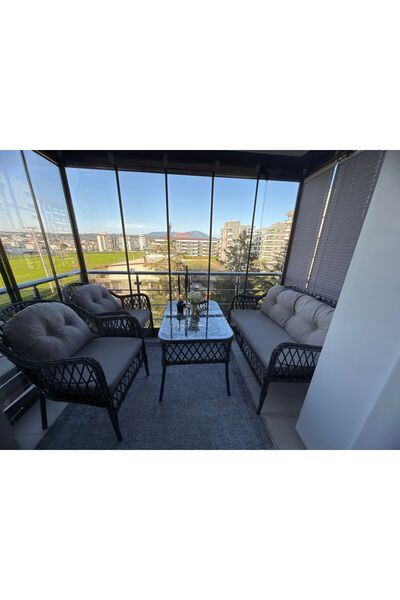 Tu Tienda MİNİMAL BALKONLAR ÖZEL BEYPAZARI 2+1+1+SEHPA(60*90) BAHÇE BALKON MO...