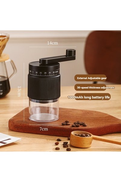 Choice3 Manual black Hand Made Italian Grinder Automatic Coffee Machine Recha...