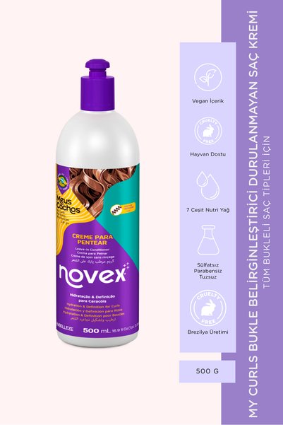 NOVEX My Curls Tüm Saç Tipleri Için Bukle Belirginleştirici Durulanmayan Saç ...