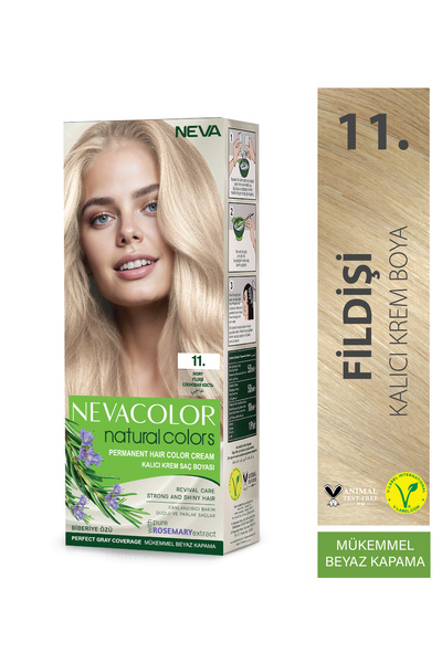Neva Color Natural Colors 11. Fildişi Kalıcı Krem Saç Boyası Seti