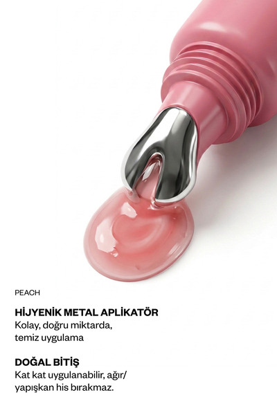 Kremi Dudak Bakım Parlatıcı Lip Balm Peach, Pembe Nude, Nemlendirici, Peptit, Seramid, E Vitamini 13ml