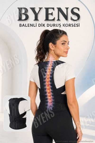 BYENS Dik Duruş Korsesi Kamburluk Sırt Omuz Korse Durmak Için Kadın Erkek Durma Aparatı Kambur Kifoz