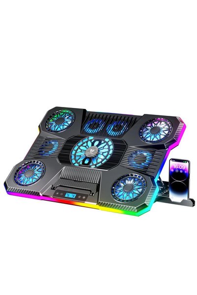 Blueforce Sx-45 Freezer Siyah 9 Rgb Fanlı 10"-19" Notebook Soğutucu Stand Ekr...