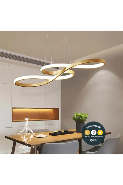Lzy Avize Store 3 Renkli Sanatsal Sarkıt Avize Eskitme Mutfak Salon Antre Hol...