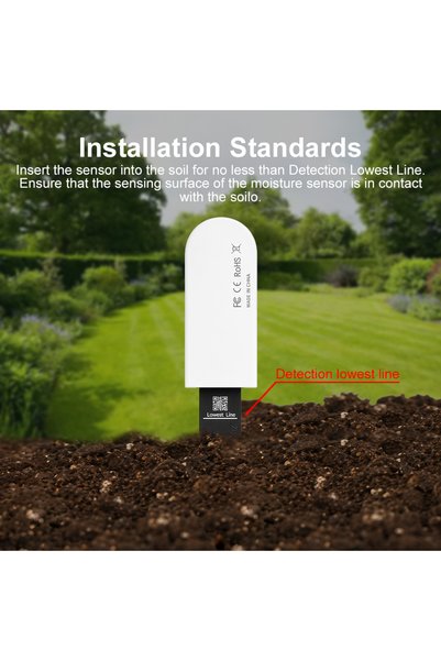 Choice Works with Tuya Zigbee Temperature Humidity Moisture Detector Smart So...