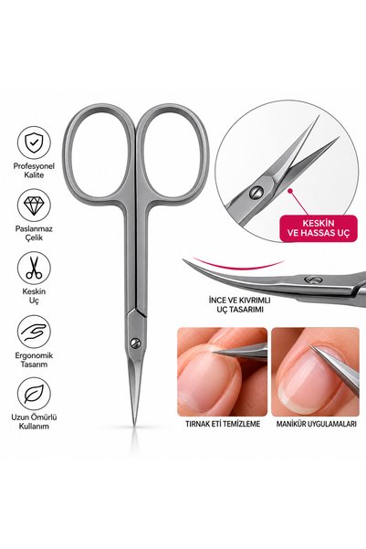 Anıl Gel Polish Protez Tırnak Eti Makası-Profesyonel Manikür Et Makası