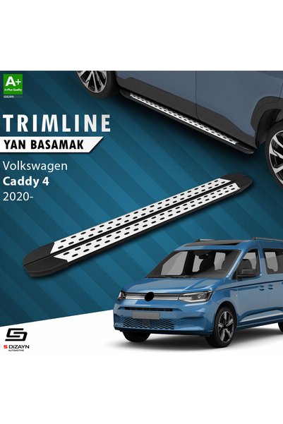 S Dizayn S-Dizayn VW Caddy 4 ile Uyumlu TrimLine Gri Yan Basamak 197 Cm 2020 ...