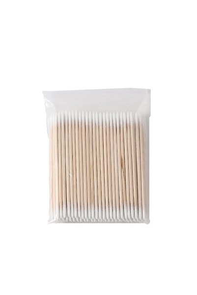 Choice WHITE 100Pcs Double-Ended Cotton Swabs with Fine Pointed Tips for Nail...