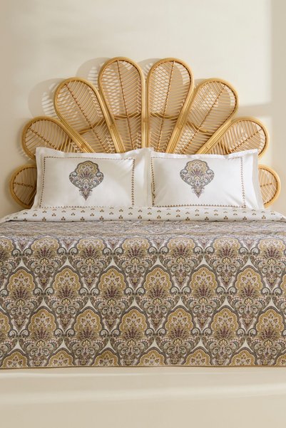 Karaca Home Cherly %100 Pamuk Tek Kişilik Pike Takımı Hardal