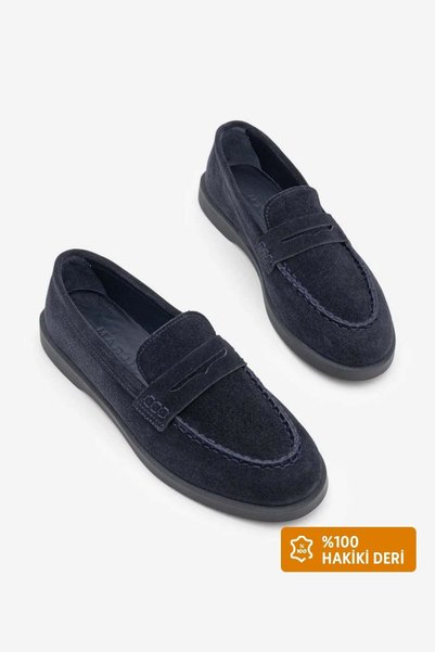 Marjin Kadın Hakiki Deri İp Detaylı Makosen Loafer Günlük Ayakkabı Ginar Laci...