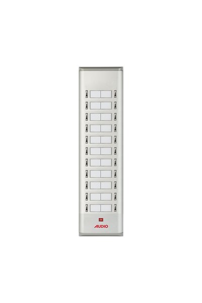 AUDİO 004853E22 Basic Serisi 22 Butonlu Yan Sıra Çift Sıra Sesli Zil Paneli (004853 U)