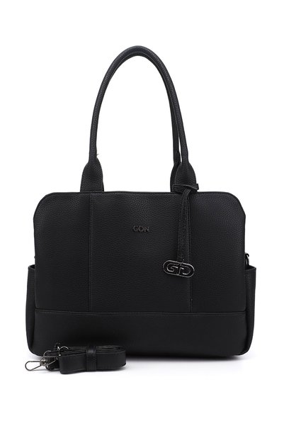 GÖNDERİ(R) Women's Black Long Strap Hand and Shoulder Bag