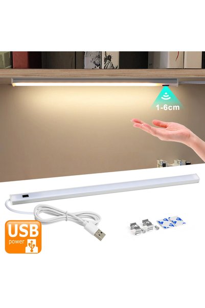 Choice 50cm 3 Colors Changeable 5V USB LED Strip Desk Lamp Hand Sweep Switch ...