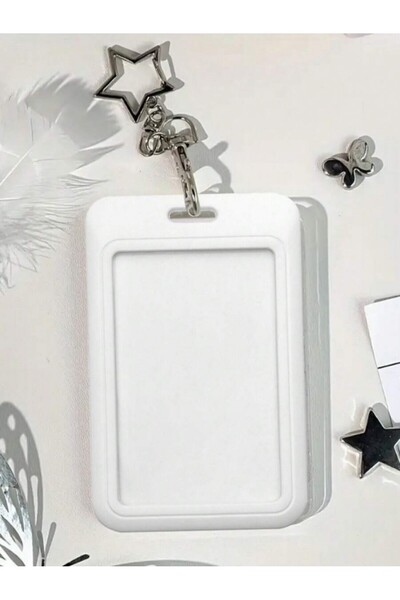 Choice 1 set This Card Holder, with a Star-Shaped Pendant, Can Be Used as a B...