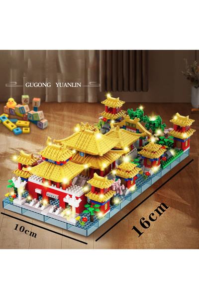 Choice Cp1142 1466 Pieces Forbidden City Garden Building Blocks Set - Abs Bui...
